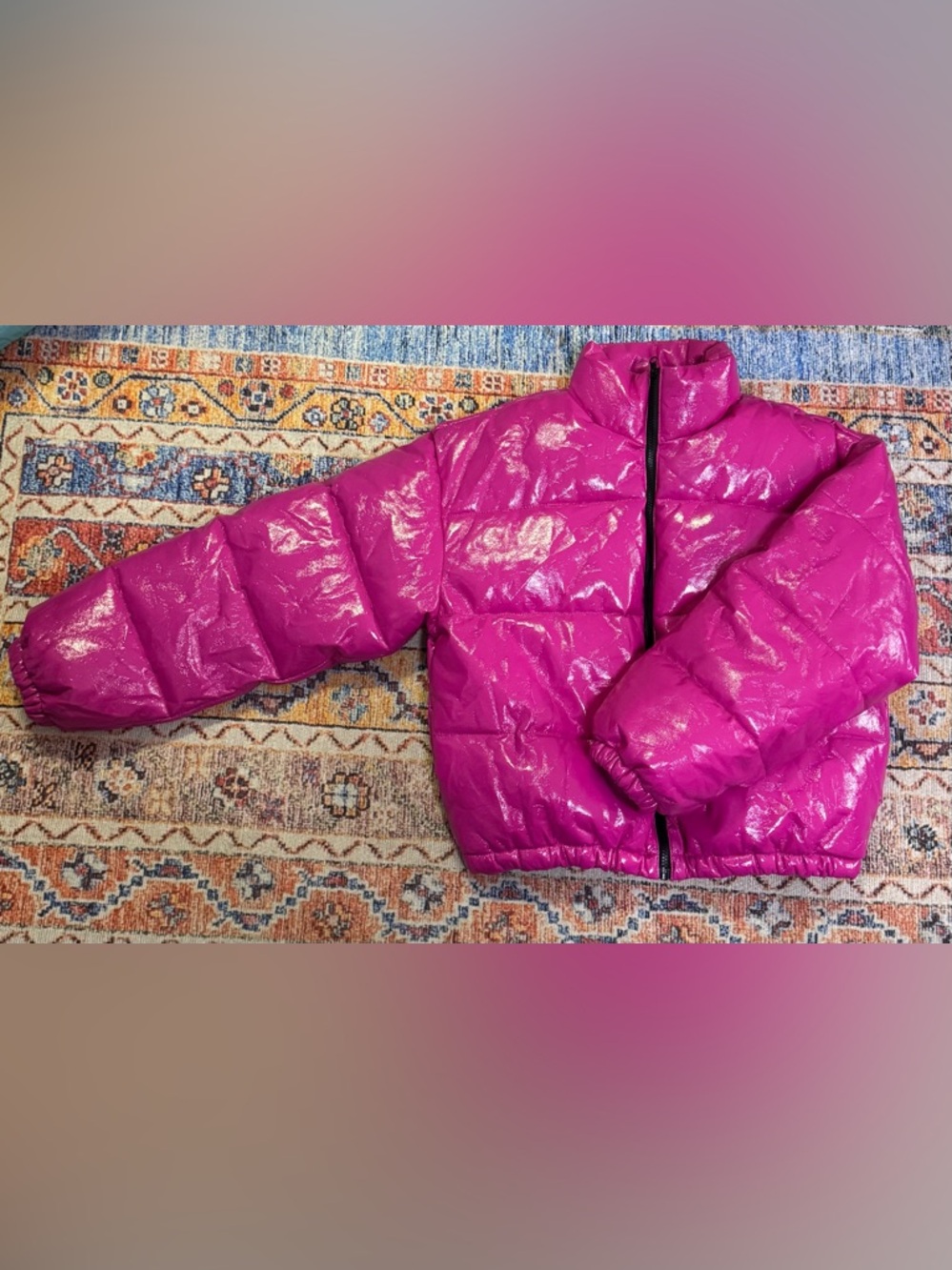 Fuchsia Puffer Jacket